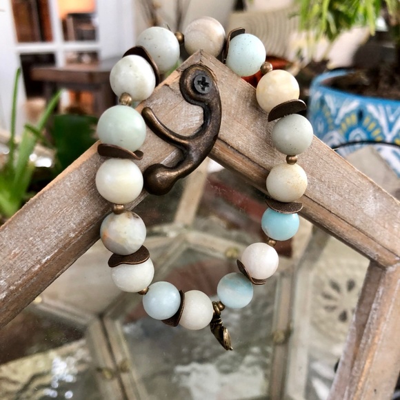 Amazonite Beaded Bracelet and Earring Set - Picture 2 of 8